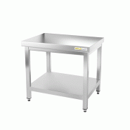 Table de travail en inox soubassement 800 x 700 mm PREMIUM / GOLDINOX - inox 3701770802999 Table de travail en inox soubassement 800 x 700 mm PREMIUM / GOLDINOX - inox 3701770802999