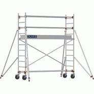 Échafaudage roulant aluminium AL 255 version standard - Hauteur de travail : 3,90 m - DUARIB - 613812 Échafaudage roulant aluminium AL 255 version standard - Hauteur de travail : 3,90 m - DUARIB - 613812