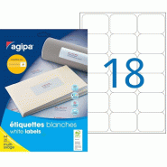 Apli 450 étiquettes blanches multi-usage, format 63,5 x 46,6 mm (25 feuilles A4 / cdt) - 3270241196153