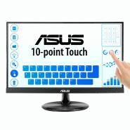 ASUS VT229H 54,6 cm (21.5") 1920 x 1080 pixels Full HD LED Écran tactile Noir ASUS VT229H 54,6 cm (21.5") 1920 x 1080 pixels Full HD LED Écran tactile Noir