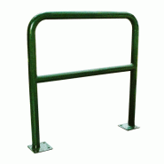 Barrière de protection diamètre 60 mm à platine en acier - Vert / 1000