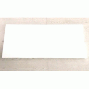 Base en bois pour portant L90xP40cm - blanc brillant 9016 - tube carré 20x20 - montage sans vis