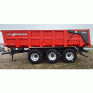 Benne monocoque Gamme TR – 8 à 24T - Largeur intérieure 2.20m ou 2.30m - Porte arrière 2 vantaux ou monobloc