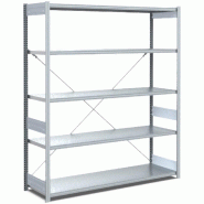 BITO Rayonnages à tablettes, type EL - charge par tablette 100 kg L1358 mm x P524 mm x H2000 mm finition galvanisée - acier 4250692956260 BITO Rayonnages à tablettes, type EL - charge par tablette 100 kg L1358 mm x P524 mm x H2000 mm finition galvanisée - acier 4250692956260