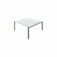 Bureau bench Astrolite blanc - 2 personnes