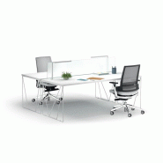 Bureau bench 2 personnes fil d'acier design épuré Bureau bench 2 personnes fil d'acier design épuré