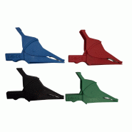 CHAUVIN ARNOUX - Jeu de 4 pinces crocodiles - Noire, rouge, bleue, verte - 1000V CAT IV