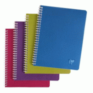 Clairefontaine Lot de 10 Cahier Linicolor Intensive 17x22, 100p./50 feuilles 90 g/m² reliure intégrale, couv. Polypro assortis, Séyès - 3329683297154