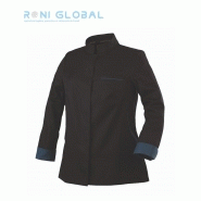 Veste de cuisine femme manches longues - Polyester, Tencel, Seaqual - Coupe slim et 1 poche - ESCALE ML ROBUR_0