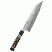 Hezhen - Couteau de chef Bunka en acier poudre Damas ZDP-189 japonais - Série X09 - multicolore X09-QF