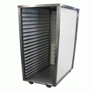 ITALCONCEPT L2G Armoire Parisien Inox 304, Sur Roulettes Inox, 1800 x 470 x 840mm - 3616350120755