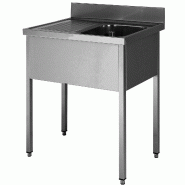 ITALCONCEPT L2G Plonge Inox Soudee, 1 Bac  850mm x 1200mm x 600 mm - 3616350015259