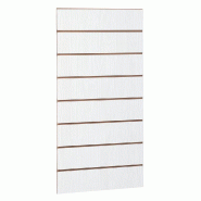 Panneau rainuré R15 L59,5xP120cm épaisseur 18mm - bois blanchi