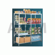 Rayonnage galvanisé à tablettes pour réserves sèches