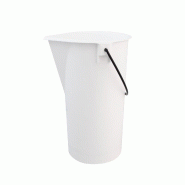 Schneider - Seau, hauteur : 33,5 cm, LDPE - 15,0 L - blanc plastique 200840