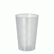 Starpak Verres à cidre réutilisables 0,25 l Ø 7 cm · 10,5 cm incassable (1000 unités) PAPSTAR - transparent plastique polypropylène 89820