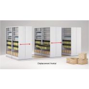 Système d'armoire mobile à rideau pour archives administratif matériel médical
