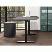 Table de réunion tonneau L-Line avec réglage en hauteur électrique