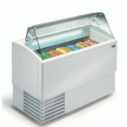 Vitrine à glaces vitre droite ISETTA - 6 bacs - évaporateur statique - classe climatique 4+ Vitrine à glaces vitre droite ISETTA - 6 bacs - évaporateur statique - classe climatique 4+