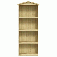 Abri à outils de jardin 87x33x222 cm Bois de pin imprégné Modèle AbriAlpin 53 - 8720286830079