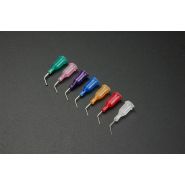 Aiguilles droites inox coudées - 3 longueurs disponibles (6.35, 12.7, 25.4 mm) - Différents diamètres