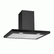 AIRLUX Hotte Décorative Murale 60cm 636m3/h Noir AHBS660BK - noir 8059606967578