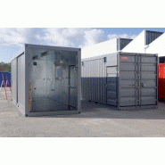 Conteneurs 20' high cube portes coulissantes, isolé, électricité.