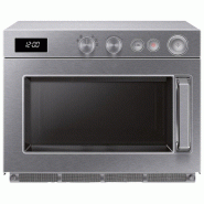 Four à micro-ondes en acier inox, 26 litres, maximum 1850 W 464x557x368 mm - VIRTUS - 0615402090049 Four à micro-ondes en acier inox, 26 litres, maximum 1850 W 464x557x368 mm - VIRTUS - 0615402090049
