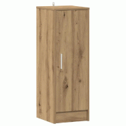 Helloshop26 - Armoire à chaussures vintage avec porte 32 x 35 x 92 cm rangement élégant style scandinave en bois vieux bois 02_0050919 - Bois massi
