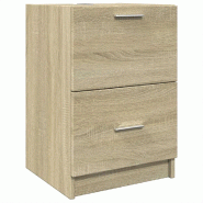 Helloshop26 - Armoire de lavabo moderne rangement 40 x 37 x 59 cm en bois d'ingénierie chêne sonoma 02_0049529 - Bois massif 3000235888500