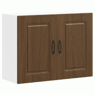 Helloshop26 - Armoire murale de cuisine design moderne 80 x 31 x 60 cm grand espace rangement en bois d'ingénierie chêne marron 02_0049999 - marron