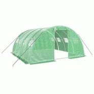 Helloshop26 - Serre tente abri plante fleur légumes avec cadre en acier 16 m² 4 x 4 x 2 m vert 02_0044550 - 3000220250763 Helloshop26 - Serre tente abri plante fleur légumes avec cadre en acier 16 m² 4 x 4 x 2 m vert 02_0044550 - 3000220250763