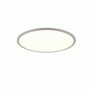 Plafonnier LED 35W 4200lm Dimmer RGB Titane Ø60cm - Trio - Yuma - gris métal 4017807581188