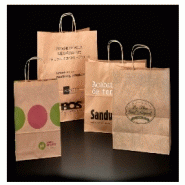 Sacs kraft naturel brun personnalisés