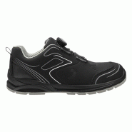 Safety Jogger - Chaussures de sécurité basses sportives antidérapantes à fermeture TLS CADOR noir et blanc S3 #000000 Taille 43 - 43 matière synt