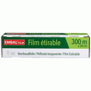 SCHWEITZER Film étirable - l : 300 m - L : 30 cm - 035-1165445 SCHWEITZER Film étirable - l : 300 m - L : 30 cm - 035-1165445
