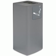 Stil Casa PURE cendrier, acier peint, 30x30xh. 65 cm, pictogramme magnétique cendrier, bac avec grille supérieure en acier, gris. - gris acier PU50F Stil Casa PURE cendrier, acier peint, 30x30xh. 65 cm, pictogramme magnétique cendrier, bac avec grille supérieure en acier, gris. - gris acier PU50F