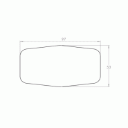 Table basse "TORI" - Héxagonale Table basse "TORI" - Héxagonale
