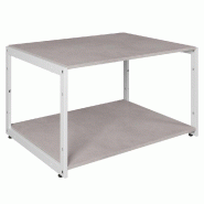 Table de présentation Cage blanc 105x80x60cm béton