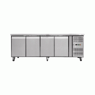 Table réfrigérée professionnelle 4 portes 553 l ventilé -18 / -22°c - PTHSNACK4100BT