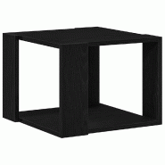 VidaXL Table basse Chêne noir 40 x 40 x 30 cm Bois d'ingénierie Modèle Ambre Pro - 862607