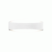 Zafferano Bridge Applique Murale Led Minimaliste En Aluminium Blanc Mat, Design Moderne 24,5 Cm, 7,2W 3000K, Éclairage Intérieur De Haute Qualité -