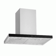 AIRLUX Hotte Décorative Murale 60cm 636m3/h Noir AHBS660SS - blanc 8059606967585