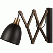 Applique accordéon en métal Sivani Hanah Home - noir 8681875642940 Applique accordéon en métal Sivani Hanah Home - noir 8681875642940