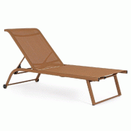 Bain de soleil avec roues Taylor Pecan 70 x 182 x 91,5 cm - par 2