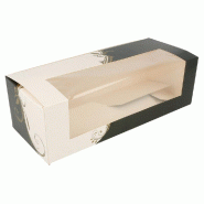 Boîte pâtissière à fenêtre Baroque 26x11x8cm - par 300