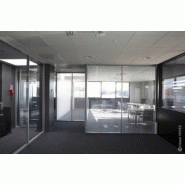 Cloisons de bureaux amovible aluminium sirocco