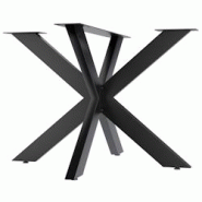 CLP Pieds de table Biloxi Noir /100x100 cm - noir métal 324684