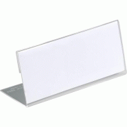 DURABLE Plaque nominative de table 15 x 6,1 cm Acrylique Transparent 10 pièces - transparent 805419