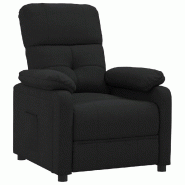 Fauteuil inclinable Noir Tissu Modèle Pervelis - 348277